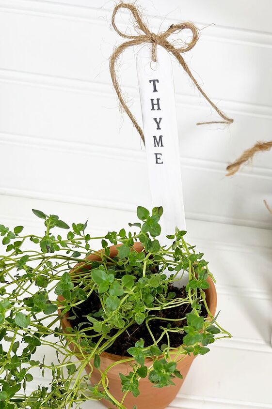 popsicle stick herb markers