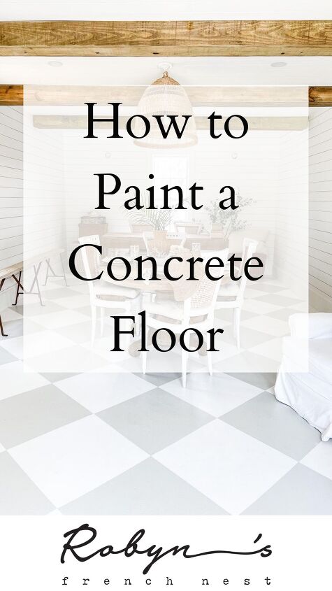 como pintar pisos de concreto com um belo padro quadriculado