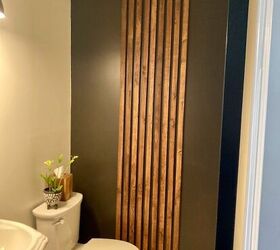 slat accent wall, After