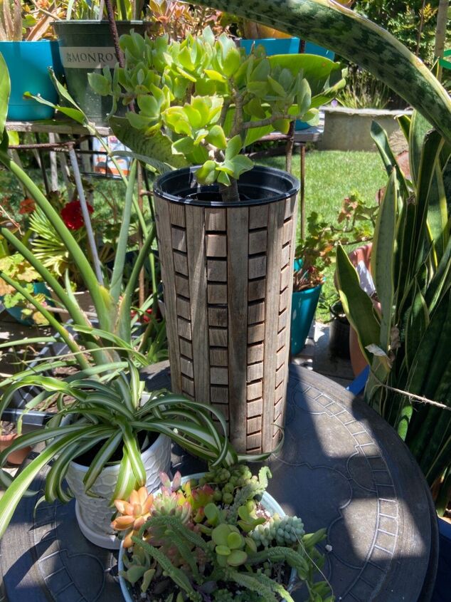 placemat to planter, Finished planter cover