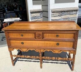 She loved everything about this vintage buffet, except for the orangey color—so here's what she did!