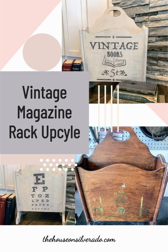 vintage magazine rack