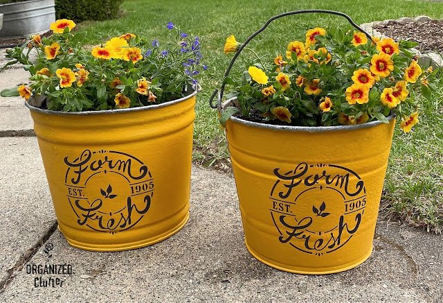 Old Garden Bucket makeover idea