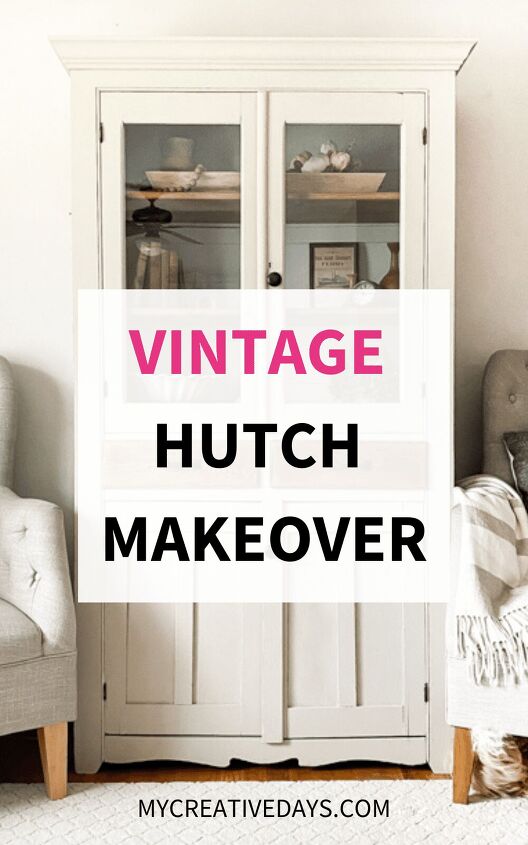 vintage hutch makeover