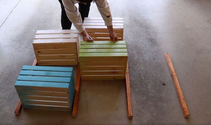 vertical crate planter