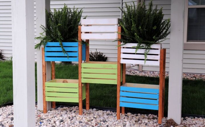 How to Make a Vertical Crate Planter