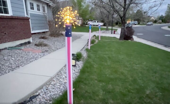 DIY firework lamps for July 4th