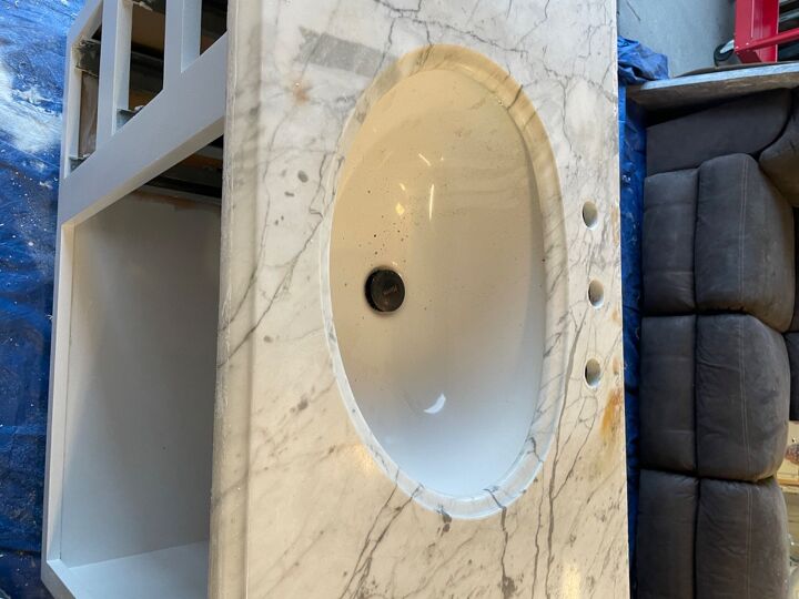 can i salvage this bathroom vanity top