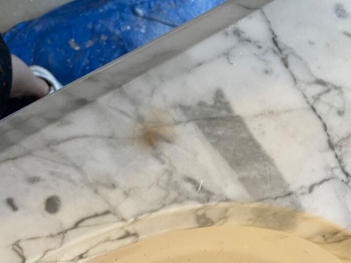 can i salvage this bathroom vanity top