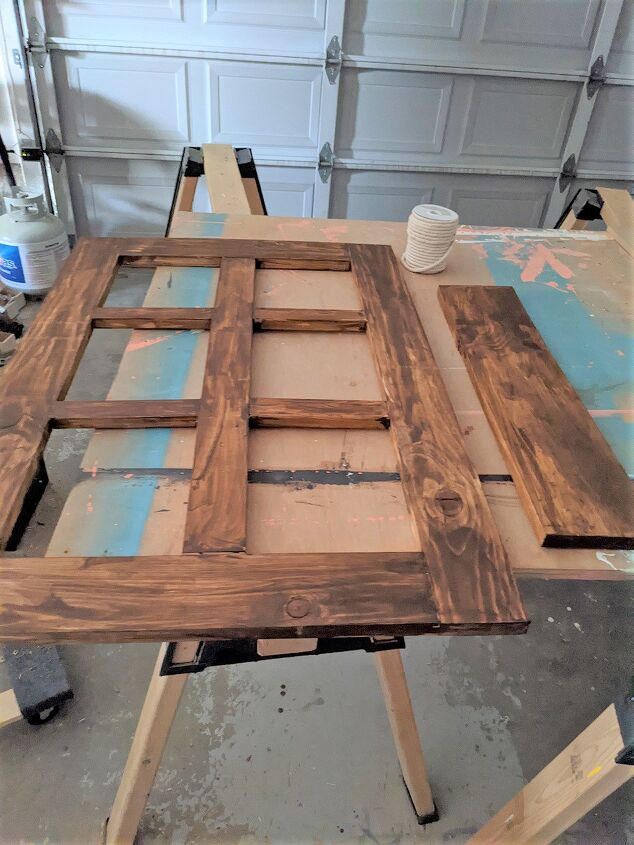 Wooden Window Frame Shelf