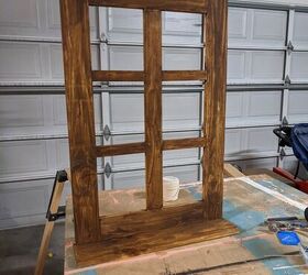 Wooden Window Frame Shelf