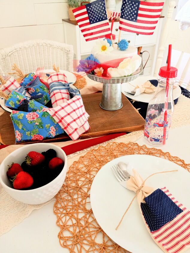 patriotic silverware holders for your fourth of july table