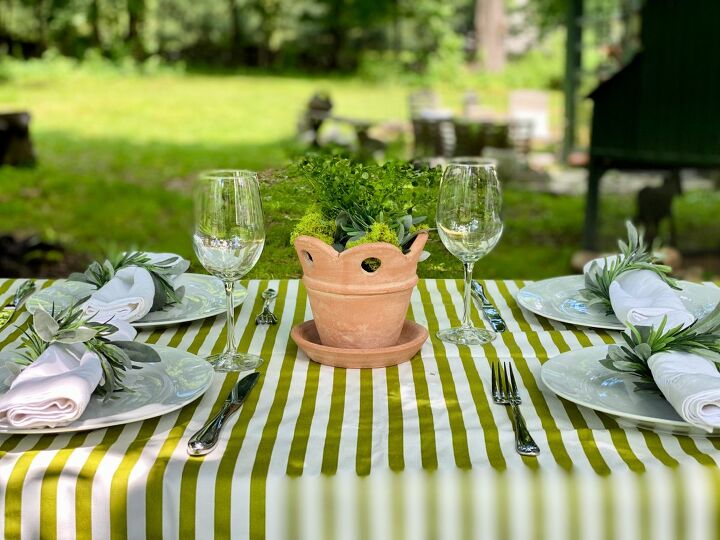 how to design a hanging centerpiece that will last all summer