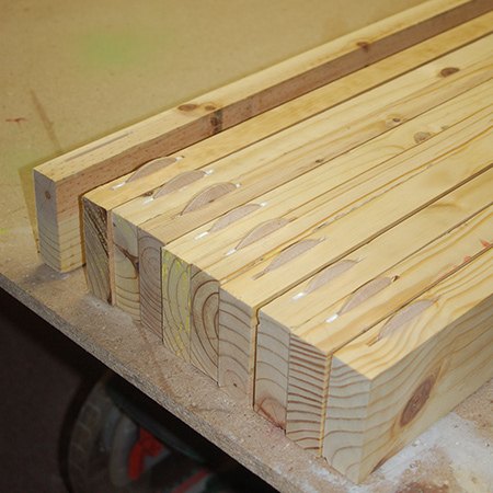 construir una mesa de comedor de pino