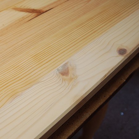 construir una mesa de comedor de pino