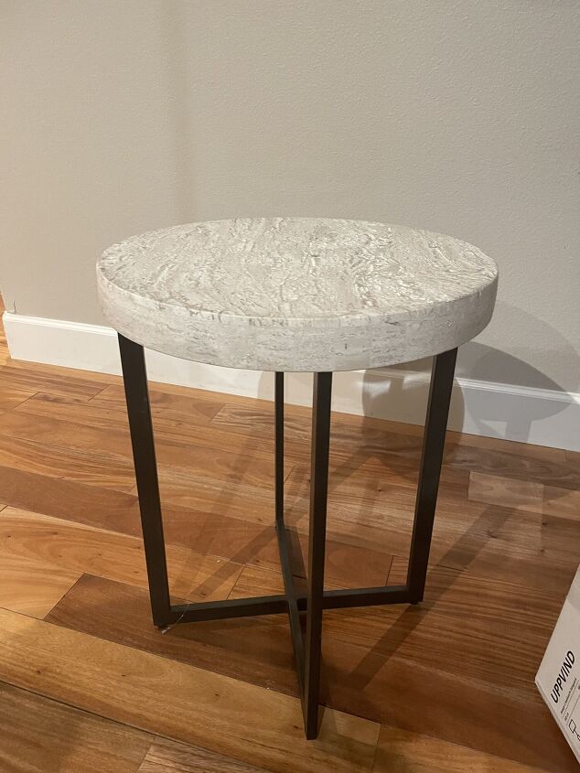 end table makeover, Homegoods Table