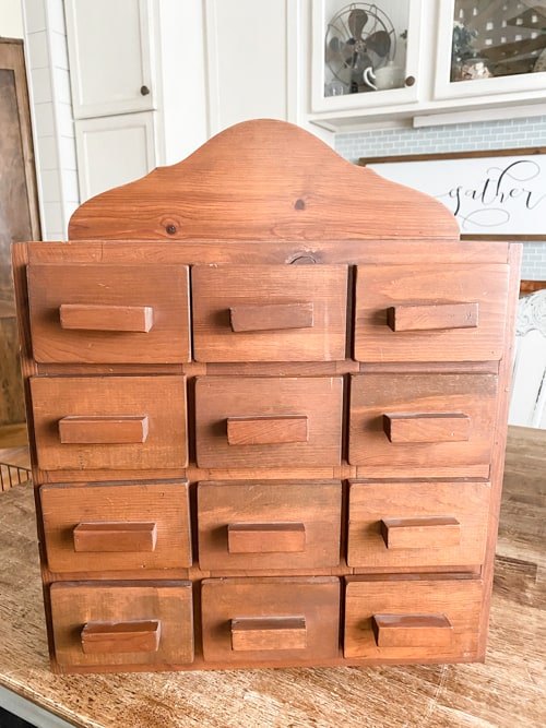 diy small apothecary cabinet makeover