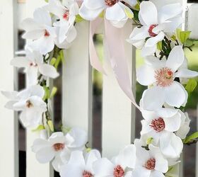 Guirnalda de magnolias fácil de hacer en verano