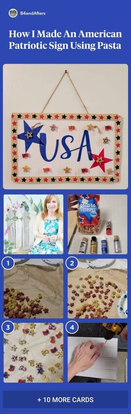 wait till you see this idea for an easy diy patriotic sign