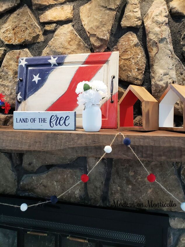 patriotic signs made with 2x4s
