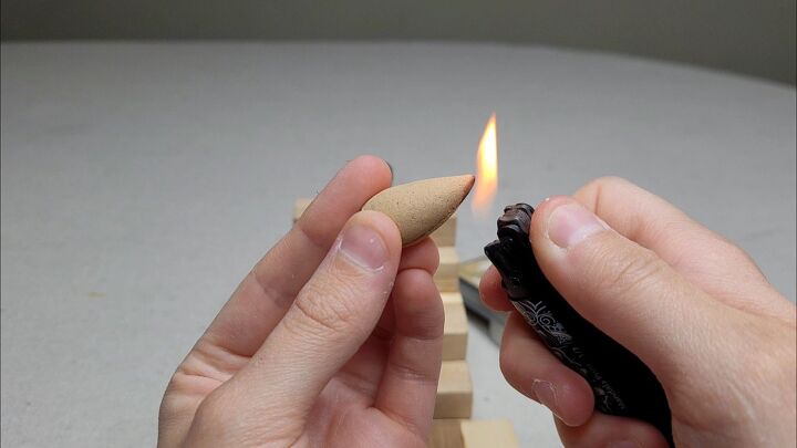 backflow incense burner upcycled and easy to make