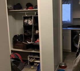 They cleared out this cluttered closet to make a more spacious, more beautiful drop zone