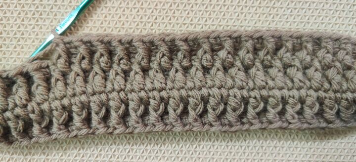 easy double thick textured crochet square potholder