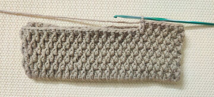 easy double thick textured crochet square potholder
