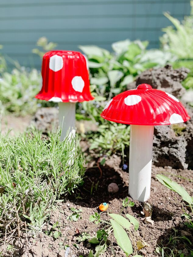 how to make a garden mushroom