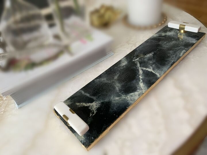 faux marble tray in budget