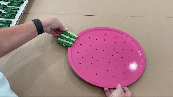 dollar tree pizza pan watermelon