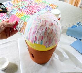 how to make a fabric bowl with mod podge