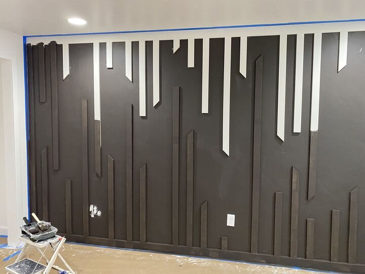 board batten walls mid century modern twist