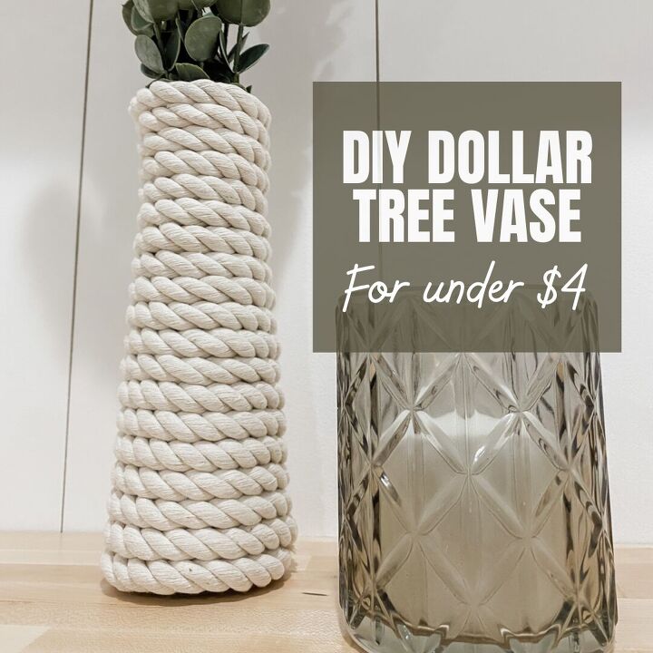 4 dollar tree rope vase