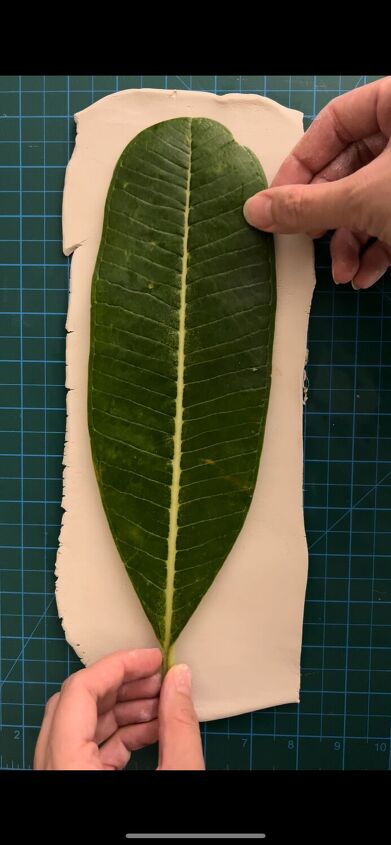 diy leaf plate