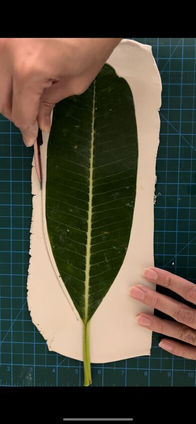 diy leaf plate