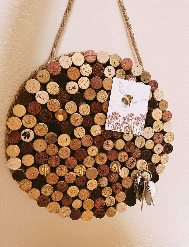 upcycled cork board