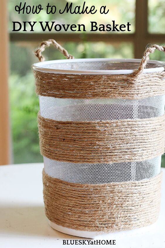 make an anthropologie inspired diy woven basket