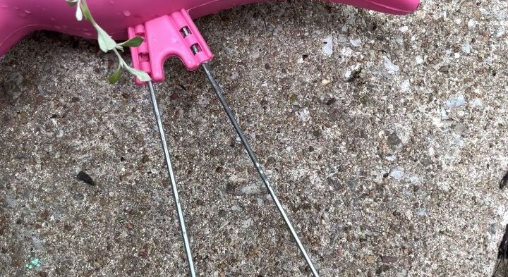 dollar store flamingo planters