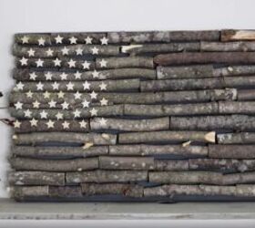 How to Make a Rustic Stick Flag - Easy 4th July Craft