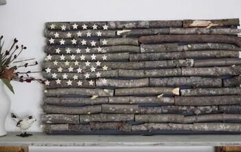 How to Make a Rustic Stick Flag - Easy 4th July Craft