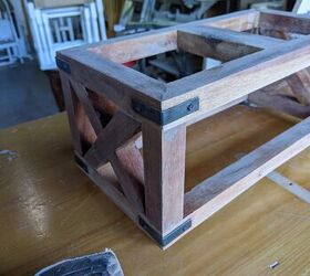 repurposed pet bowl stand, Before linseed oil