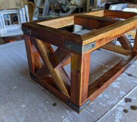 repurposed pet bowl stand, After linseed oil