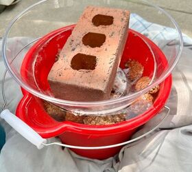 Put a brick in a bowl for this easy and pretty decor idea you can use all year long