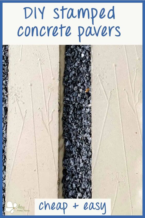 DIY Stamped Concrete Pavers