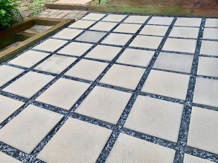 how to build a concrete paver patio in your backyard