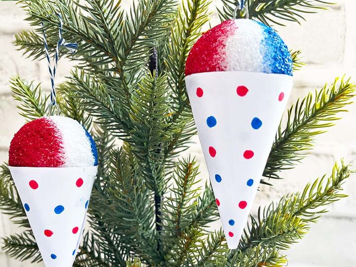 idea de navidad en julio cmo hacer adornos de conos de nieve