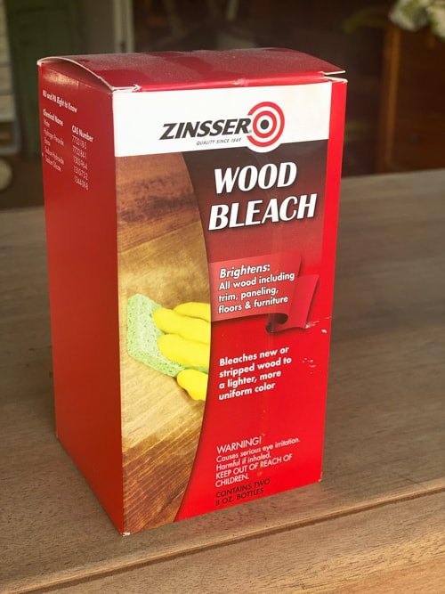 bleached wood dresser makeover