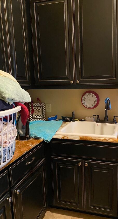 los gabinetes de la lavandera reciben un cambio de imagen glamuroso molduras de