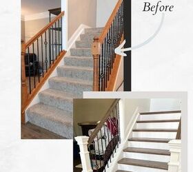 Cómo remodelar sus escaleras alfombradas: Nuestro cambio de imagen de la escalera de bricolaje